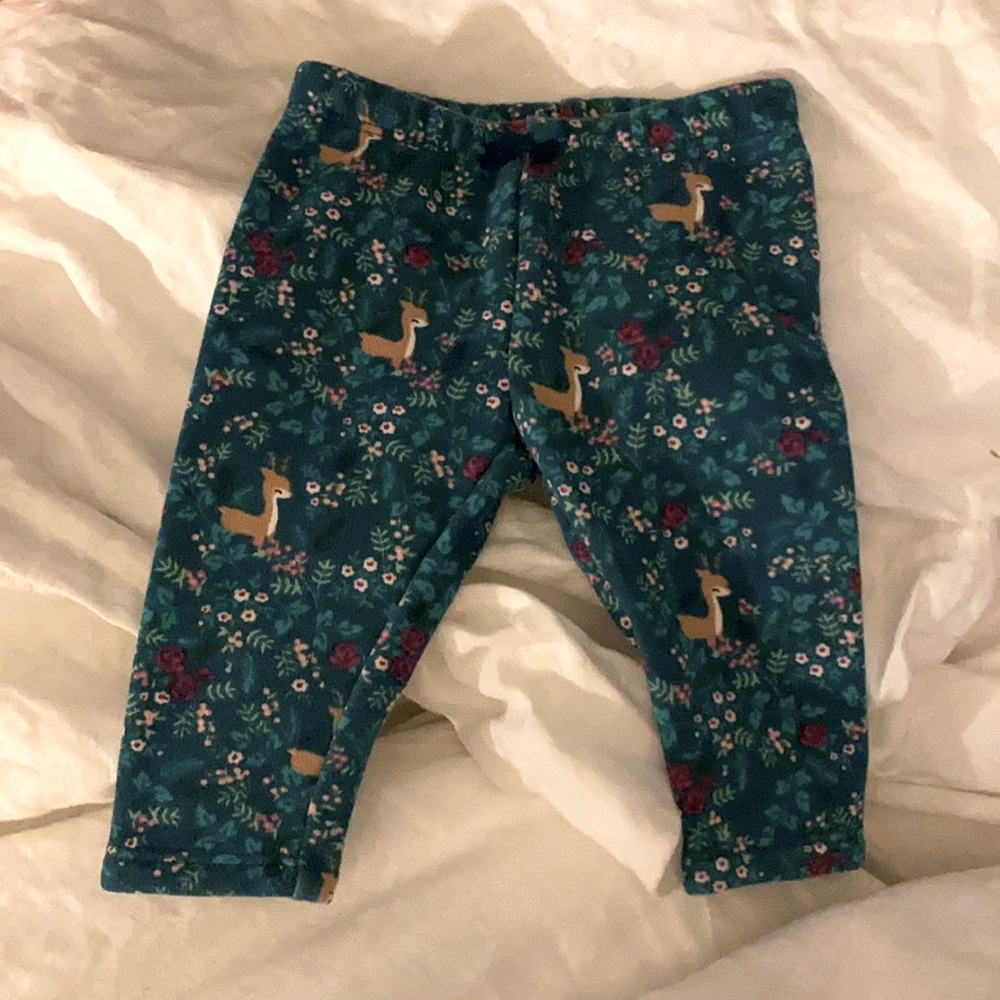 Gymboree Warm Floral Deer Leggings